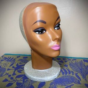 1960s Plasti Personalities mannequin head display